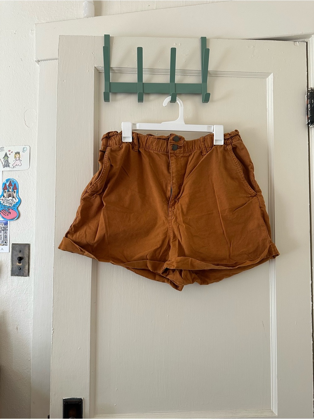High-Rise Paperbag Waist Shorts